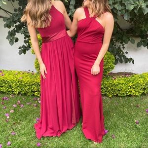 Azazie Bridesmaid - Color: Burgundy! SLIGHT unstitch at waistline - see photo